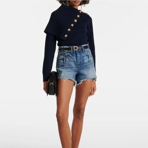 Re/Done High Rise Denim Shorts Women's 25 Festival